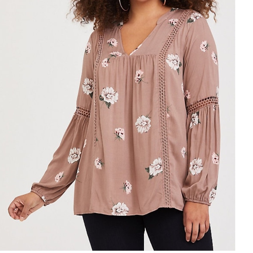 Torrid Floral Blouse